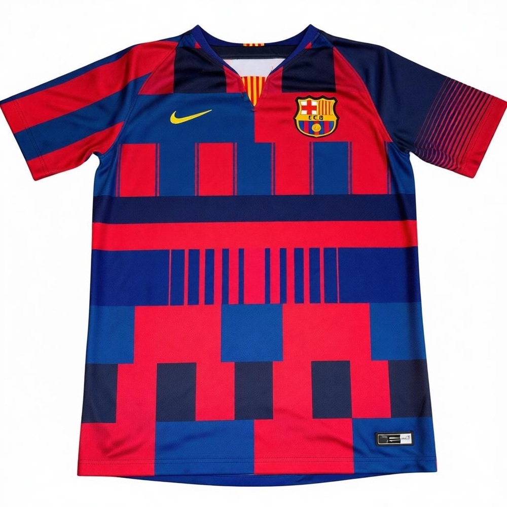 Nike Kids Barcelona Red and Blue Graphic Jersey